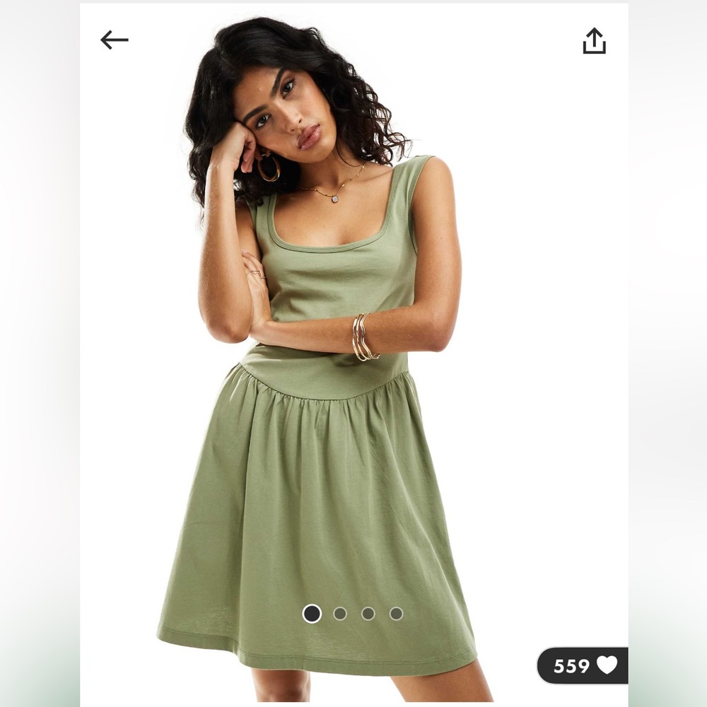 ASOS DESIGN scoop neck mini dress NWT